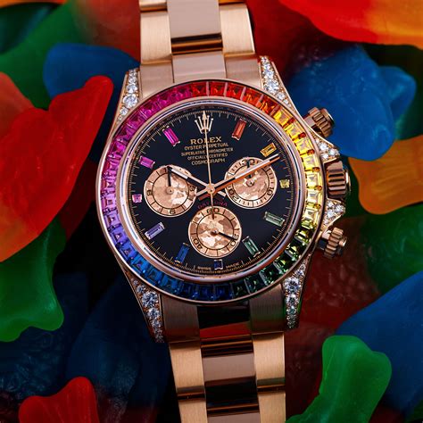 rolex rainbow daytona價錢|rolex daytona 上市时间.